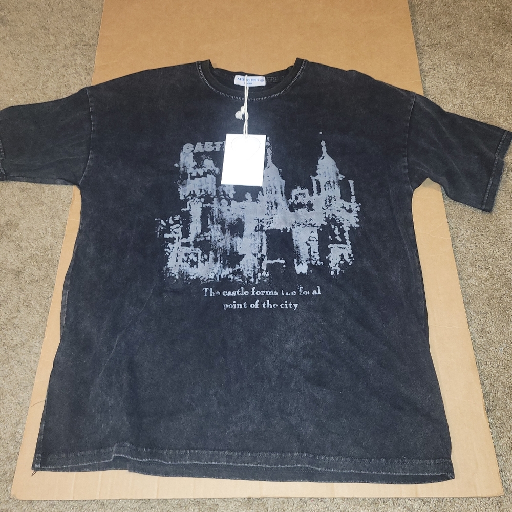Aelfric Eden Oversized Graphic Tees Japanese Harajuku Vintage Tee Printed Y2K